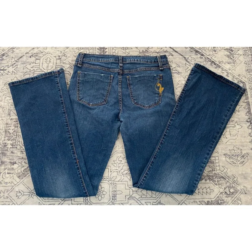 Vintage Phat Fashions Silver Label Juniors Bootcut Jeans Size 9 Tall Denim Y2K - Picture 1 of 5